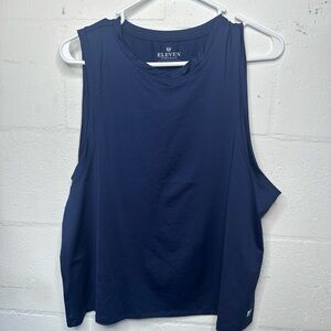 EleVen by Venus Williams Women's Deep Blue Muscle Tee